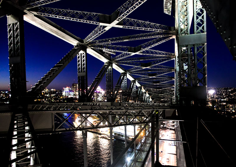 华人华侨登上悉尼海港大桥，欢庆中秋（摄影 徐林）