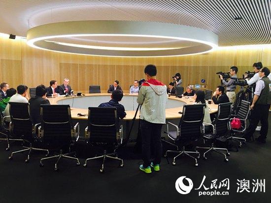中澳自贸协定进展新闻发布会在澳大利亚悉尼举行