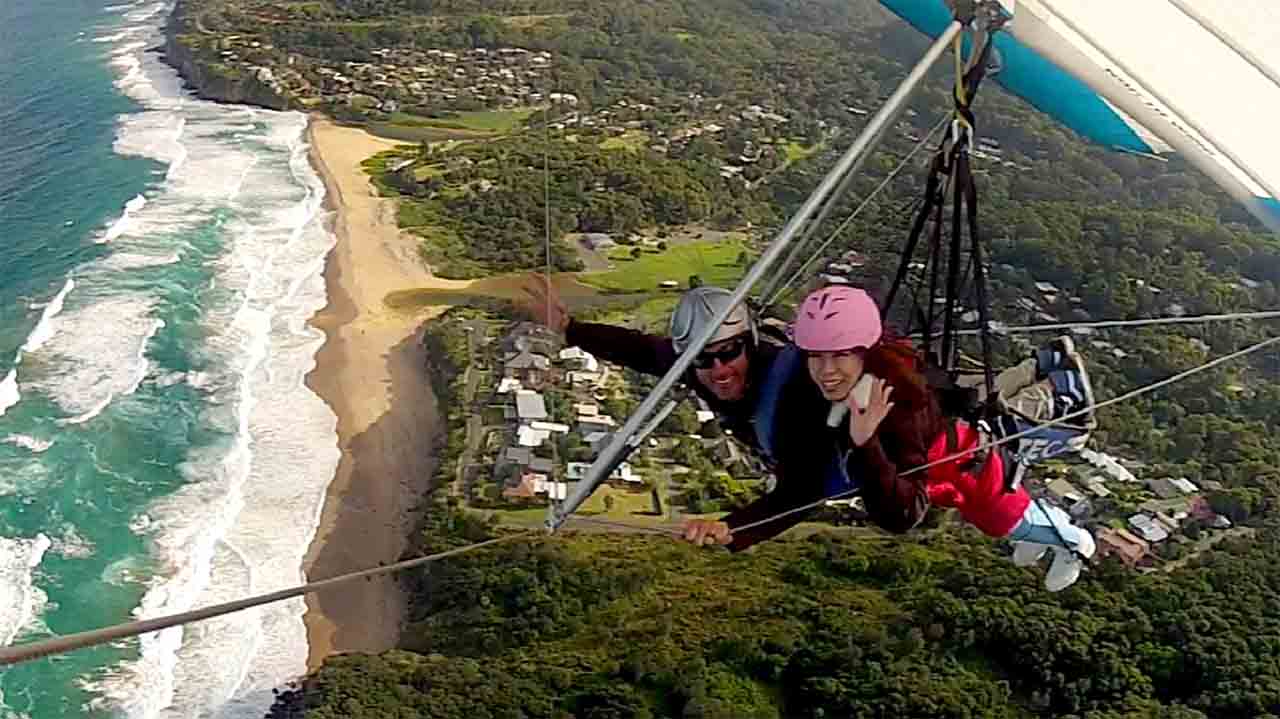 微视澳洲01：在伯德山顶体验滑翔伞