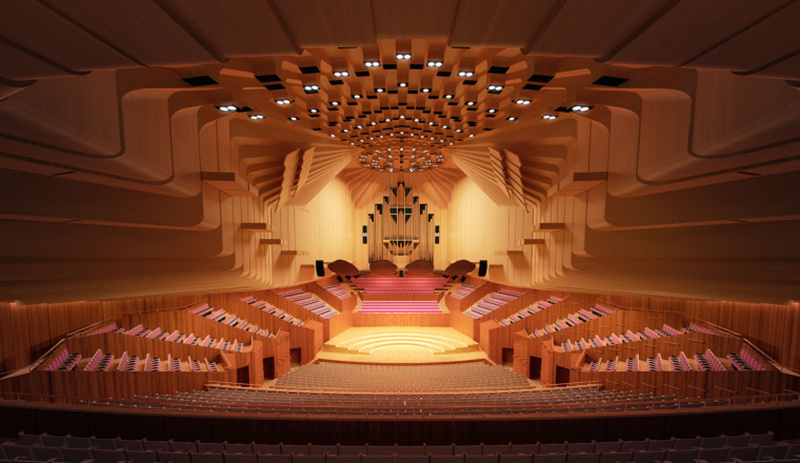 悉尼歌剧院音乐大厅改造效果示意图（图片来源：悉尼歌剧院）