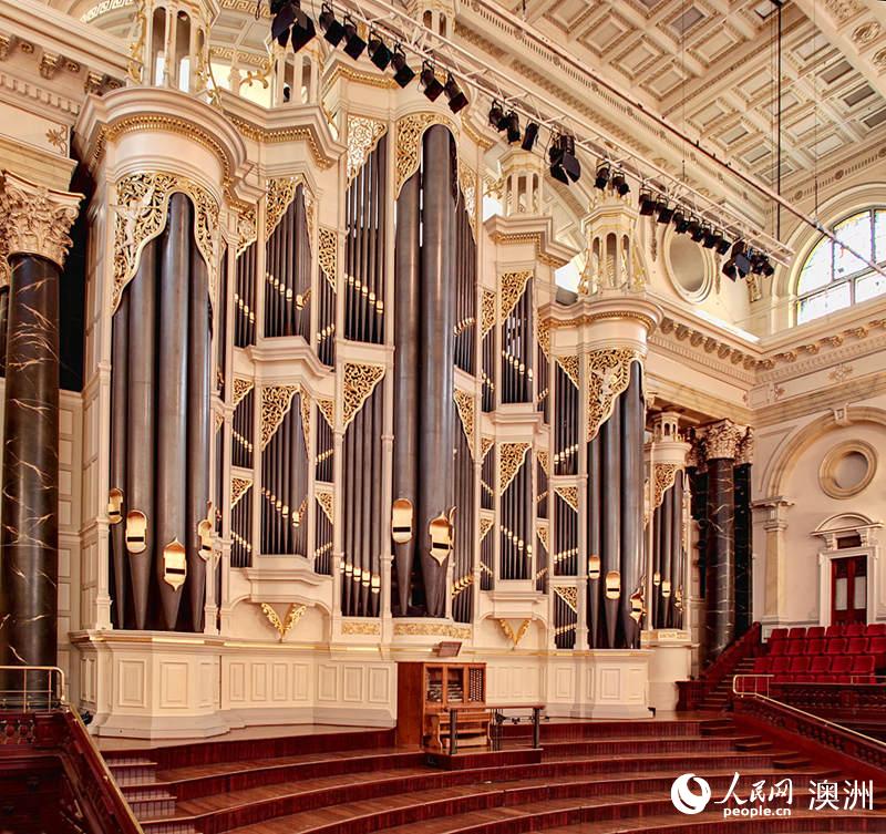 悉尼市政廳的古老管風琴（圖片由悉尼市政府提供）