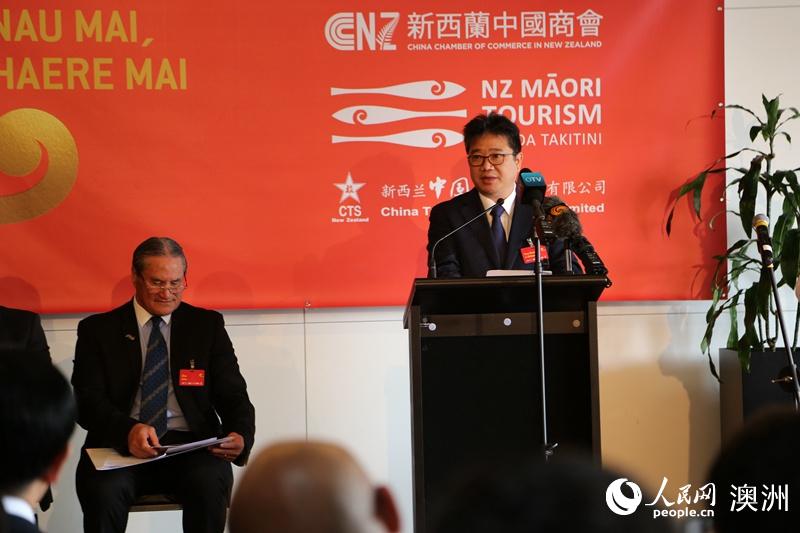 中國國家旅游局副局長李世宏在發布會上致辭（攝影 盛楚宜）