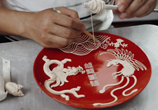傳統手工藝漆線雕
