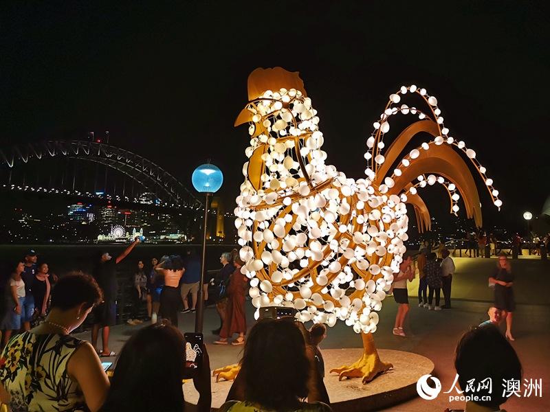 十二生肖主題花燈雞（攝影 洪恬恬）