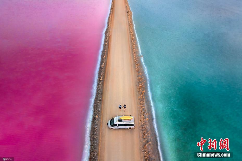 3月16日消息，这是一组网友十分喜欢的澳大利亚“粉色湖”大片，看起来宛如童话故事一般。“粉色湖”名为麦克唐纳尔湖，由于水中含盐量较高，并有一种特殊的藻类和细菌，因此湖水是天然的粉色。图片来源：ICphot