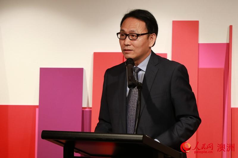 悉尼中國文化中心主任兼中國駐悉尼旅游辦事處主任肖夏勇（攝影 李含悅）