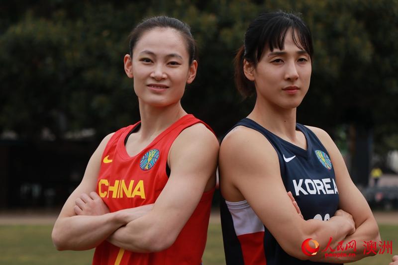 中國女籃首戰將對戰韓國女籃（攝影 李含悅）