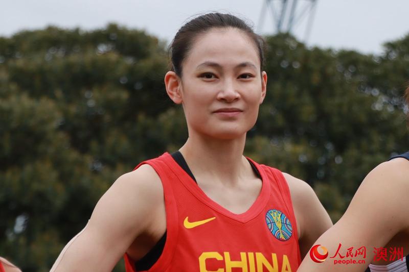 2022年女籃世界杯中國隊隊長楊力維（攝影 李含悅）