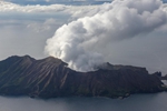 俯瞰新西兰怀特岛火山