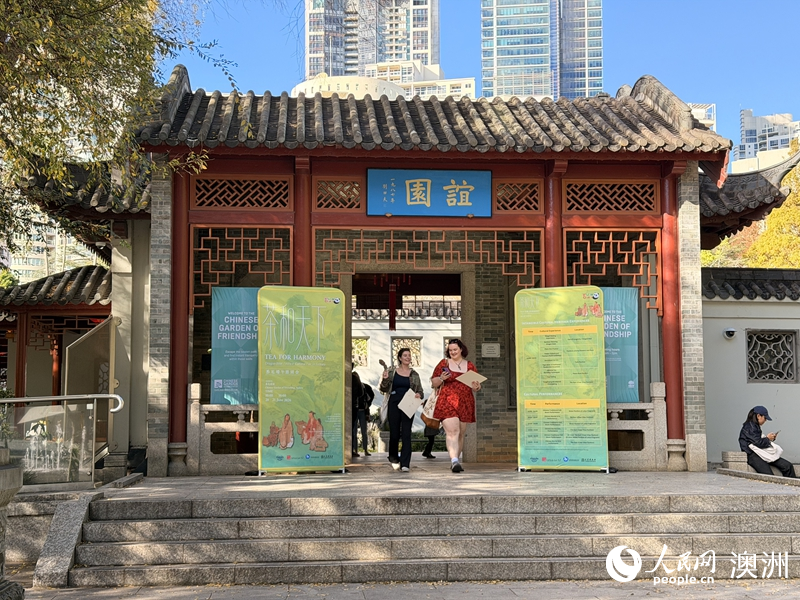 “茶和天下”端午游园会在悉尼谊园举行（摄影 王泉骄）